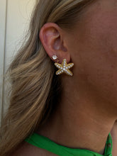 Load image into Gallery viewer, Stevie Pearl Starfish Stud Earrings