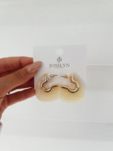 Load image into Gallery viewer, Marbleized Hoop Earrings