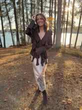 Load image into Gallery viewer, Wyatt Tie Front Ruffled Top