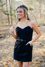 Load image into Gallery viewer, Carrie Dark Denim Mini Dress