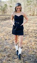 Load image into Gallery viewer, Carrie Dark Denim Mini Dress