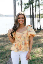 Load image into Gallery viewer, Allie Floral Peplum Top