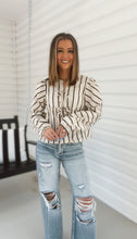 Load image into Gallery viewer, Tia Striped Tie Blouse