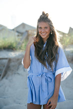 Load image into Gallery viewer, Archer Striped Belted Romper