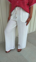Load image into Gallery viewer, Ella Wide Leg Woven Pants - White