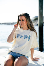 Load image into Gallery viewer, Iris Embroidered Shell Tee