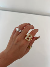 Load image into Gallery viewer, Kacee Bubble Initial Ring