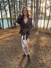 Load image into Gallery viewer, Wyatt Tie Front Ruffled Top