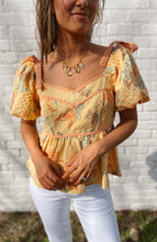Load image into Gallery viewer, Allie Floral Peplum Top