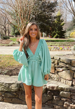 Load image into Gallery viewer, Jade Smocked V-Neck Romper