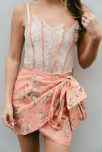 Load image into Gallery viewer, Full Bloom Corset Wrap Mini Dress