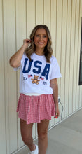 Load image into Gallery viewer, Sadie Gingham Mini Skort - Red