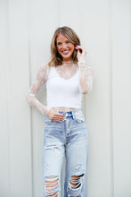 Load image into Gallery viewer, Britt Embroidered Lace Top - Ivory