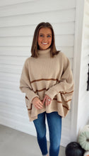 Load image into Gallery viewer, Landry Striped Turtleneck Sweater