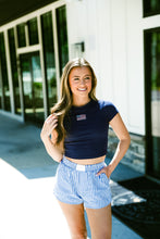 Load image into Gallery viewer, Carter Pinstripe Boxer Shorts - Blue