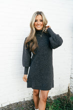 Load image into Gallery viewer, Cassidy Puff Sleeve Sweater Dress