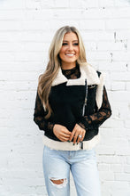 Load image into Gallery viewer, Ainsley Black Sherpa Vest
