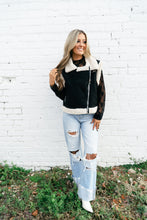 Load image into Gallery viewer, Ainsley Black Sherpa Vest