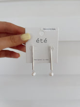 Load image into Gallery viewer, Emma Bar Pearl Earrings