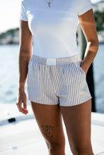 Load image into Gallery viewer, Carter Pinstripe Boxer Shorts - Taupe