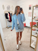 Load image into Gallery viewer, Mallory Chunky Knit Cardigan - Blue