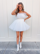 Load image into Gallery viewer, Going To The Chapel Tulle Mini Dress