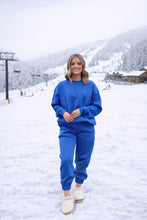 Load image into Gallery viewer, Aspen Oversized Fleece Crewneck - Blue
