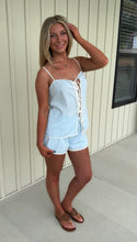 Load image into Gallery viewer, Ada Tie Top And Shorts Set - Blue
