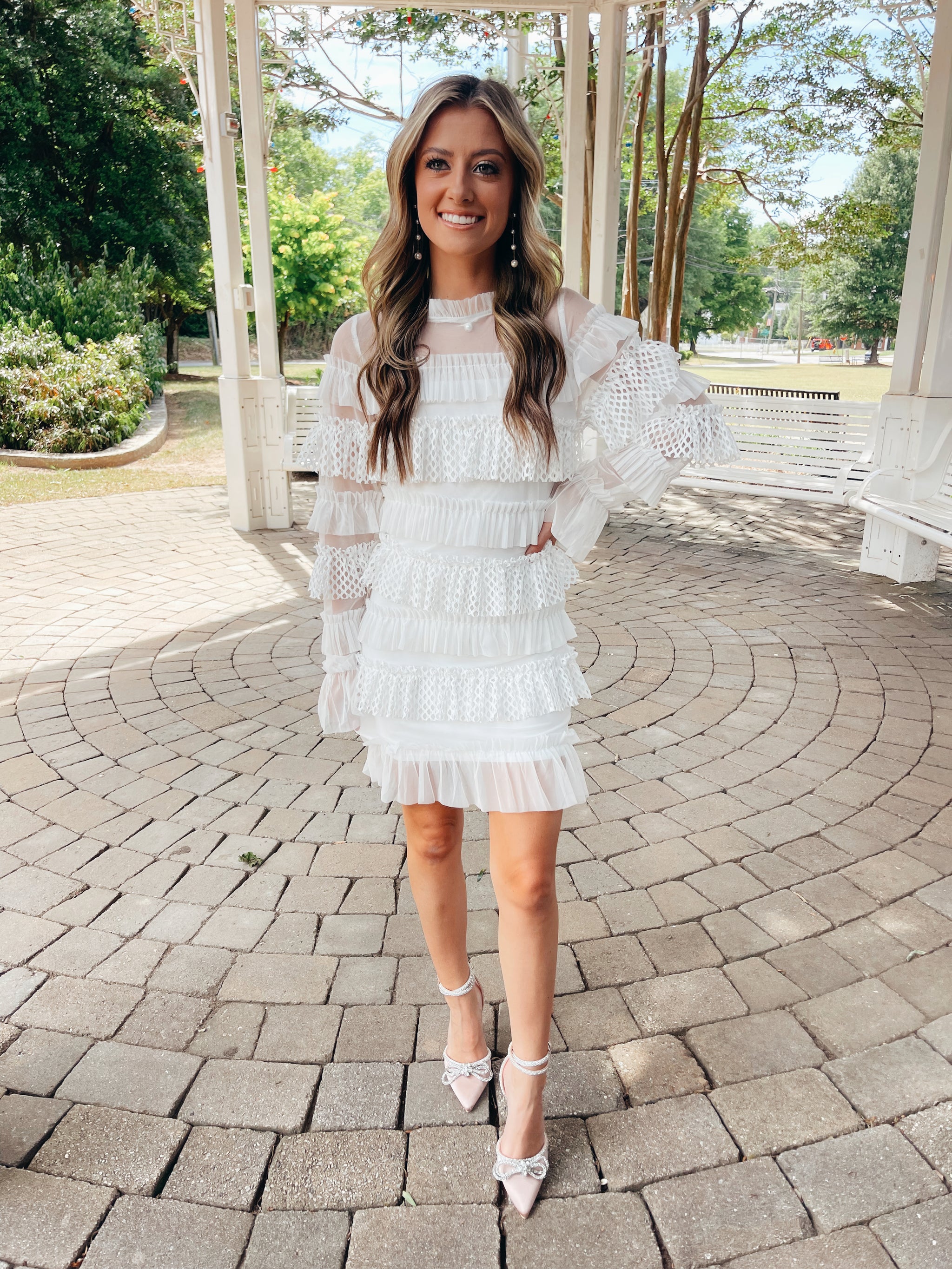 Love Story Tiered Mini Dress  Hope E Boutique