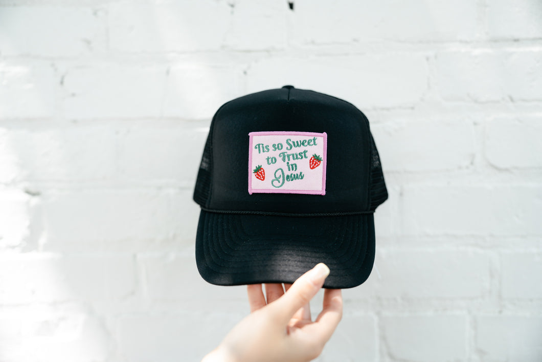Tis So Sweet To Trust In Jesus Trucker Hat