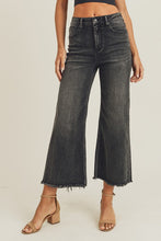 Load image into Gallery viewer, High Waisted Frayed Wide Leg Jeans
