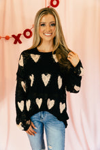 Load image into Gallery viewer, Heart of Gold Distressed Sweater
