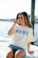 Load image into Gallery viewer, Iris Embroidered Shell Tee
