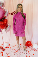 Load image into Gallery viewer, Tickled Pink Pleated Mini Dress
