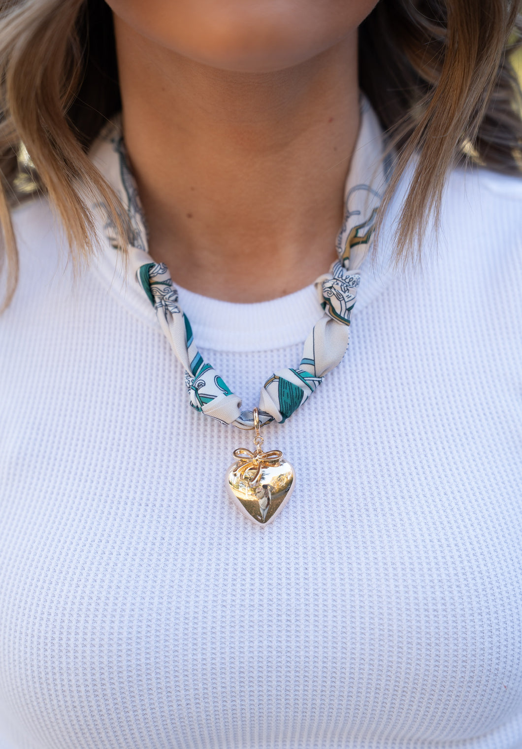 Danny Heart Scarf Necklace