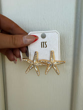 Load image into Gallery viewer, Stevie Statement Crystal Starfish Stud Earrings
