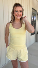 Load image into Gallery viewer, Sonnie Brushed Lounge Tank Top - Yellow
