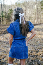 Load image into Gallery viewer, Lainey Belted Denim Mini Dress

