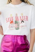 Load image into Gallery viewer, Save Water Drink Champagne Graphic Tee
