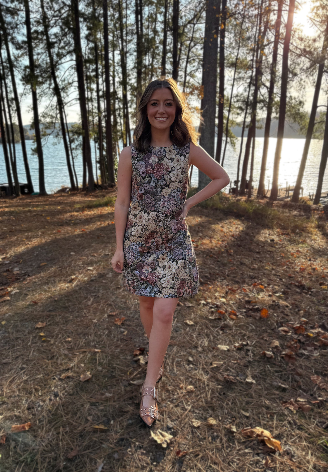 Scarlett Sleeveless Floral Dress