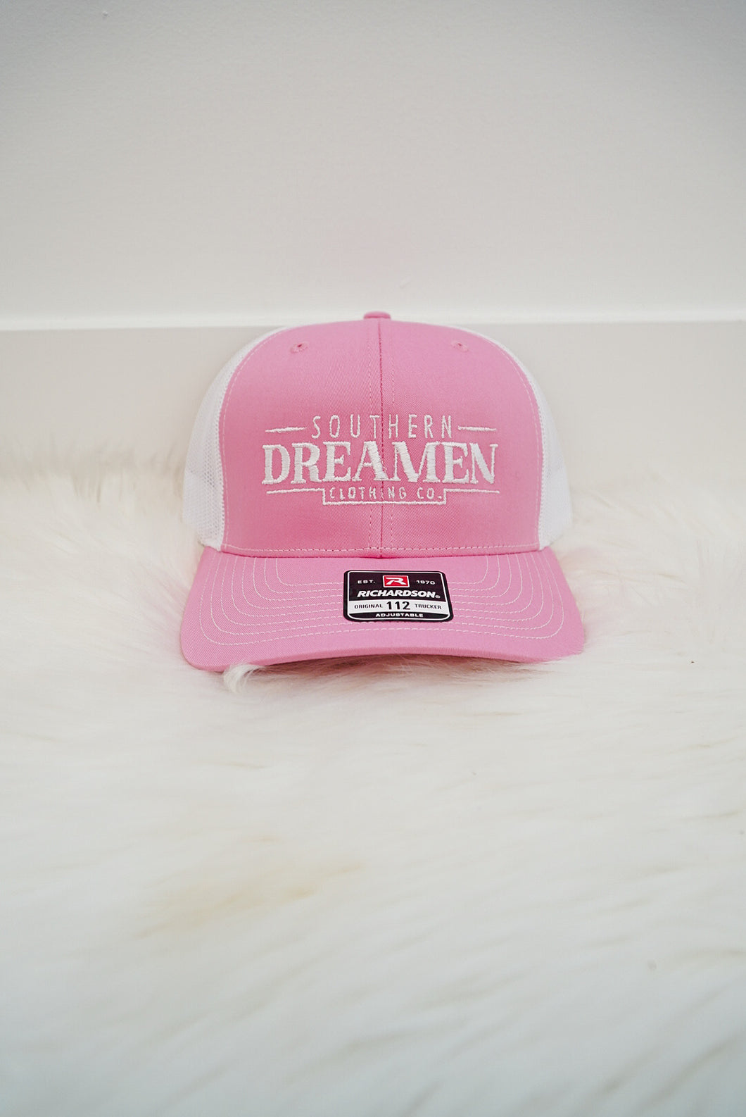 Pink and White Trucker Hat