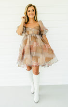 Load image into Gallery viewer, Talkin&#39; Tennessee Puff Sleeve Mini Dress
