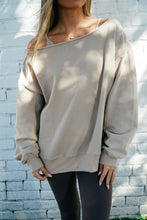 Load image into Gallery viewer, Comfy Cozy One Shoulder Sweatshirt
