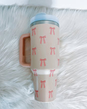 Load image into Gallery viewer, Pink Bow 40oz Tumbler
