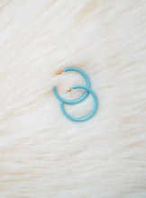 Load image into Gallery viewer, Carolina Skies Hoop Earrings
