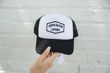 Load image into Gallery viewer, Jesus Saves I Spend Trucker Hat
