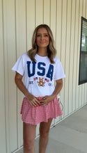 Load image into Gallery viewer, Teddy Patriotic "USA" Relaxed Tee
