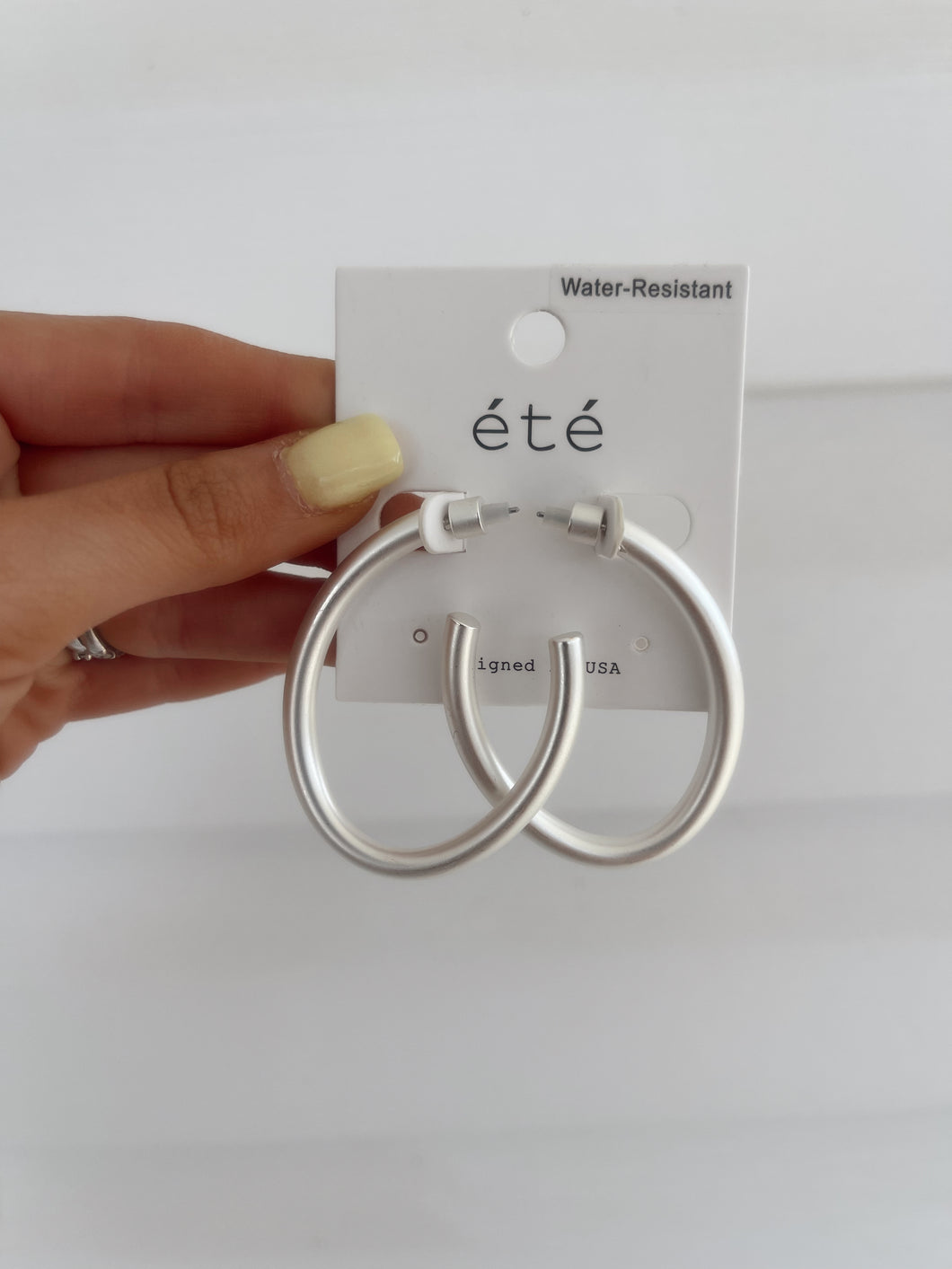 Mia Elongated Hoop Earrings