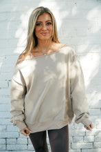 Load image into Gallery viewer, Comfy Cozy One Shoulder Sweatshirt
