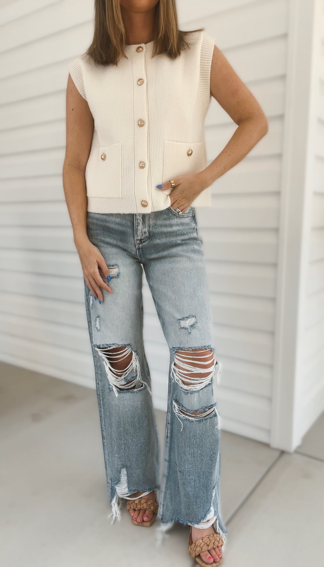 Addyson Vintage Cropped High Rise Jeans